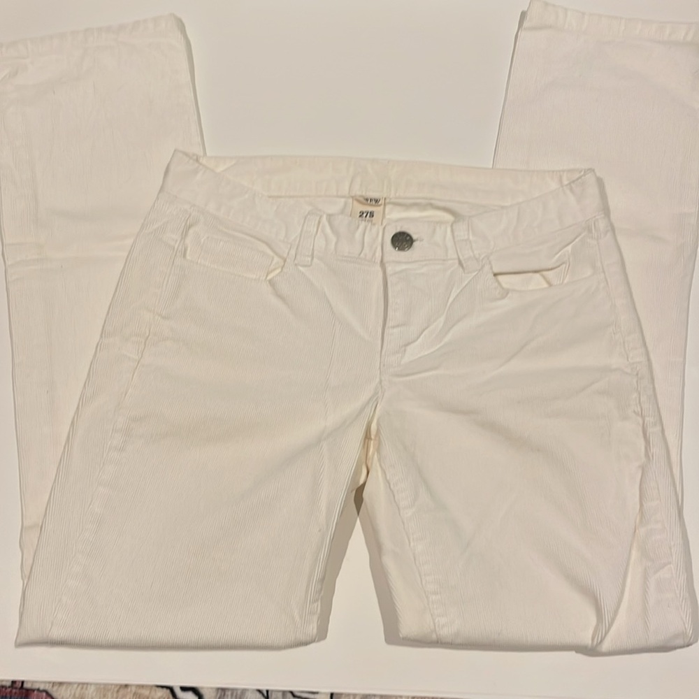 White J.Crew Corduroy Pant